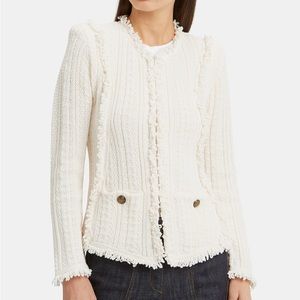 Intermix sweater/jacket. Cream color. Size 4.